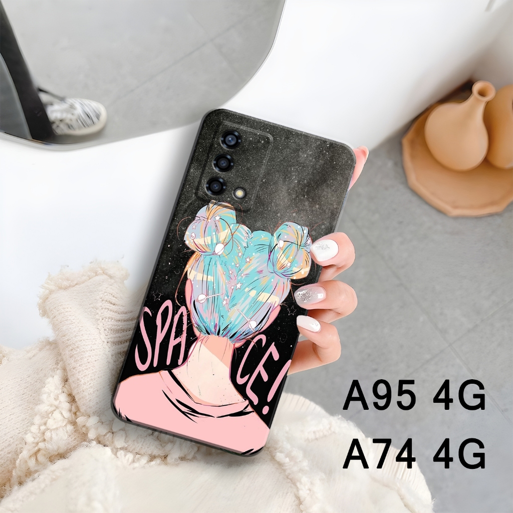 Case HP OPPO A95 / A74 4G - Casing OPPO A95 / A74 4G - Mawcase - Fashion Case girly - Case Cewek - C