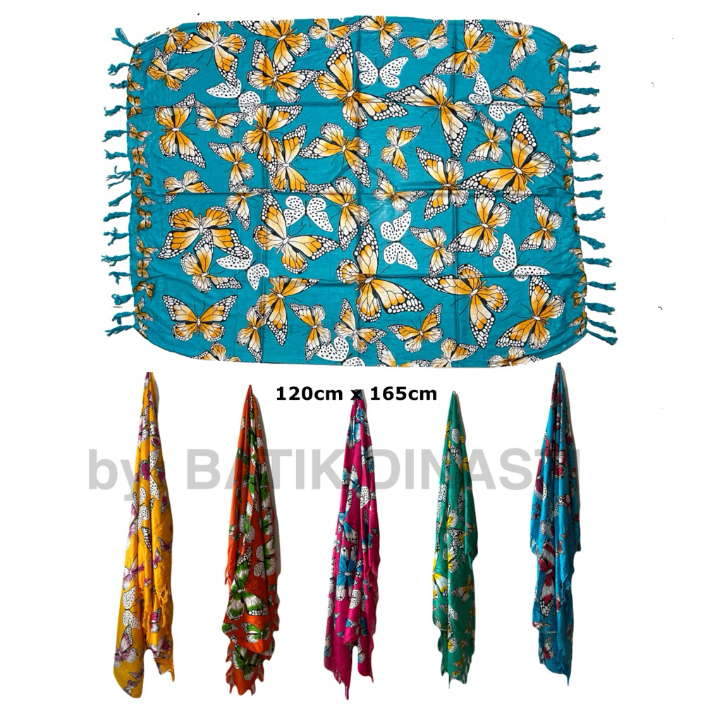 Sarung Pantai/Kain Bali Motif Kupu-kupu