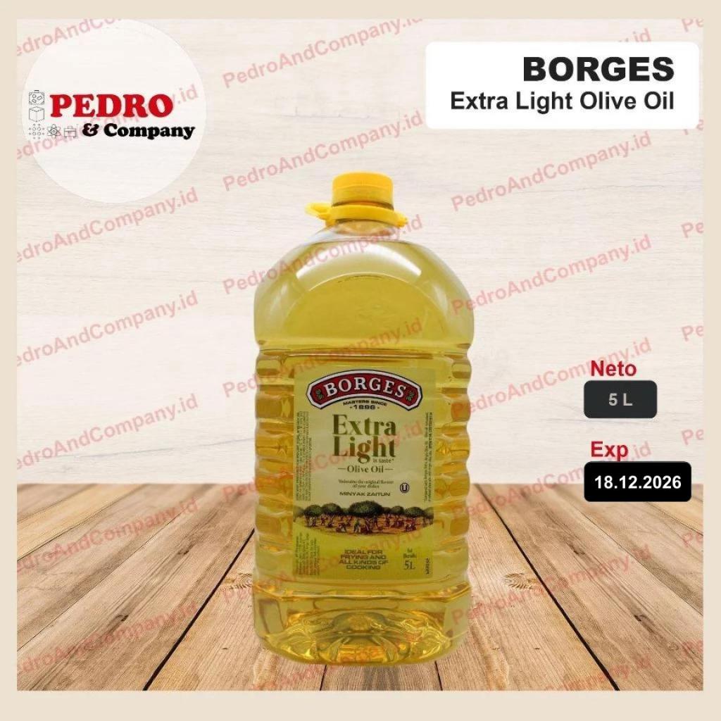 

Borges extra light olive oil original 5 liter - minyak zaitun goreng 5L botol plastik