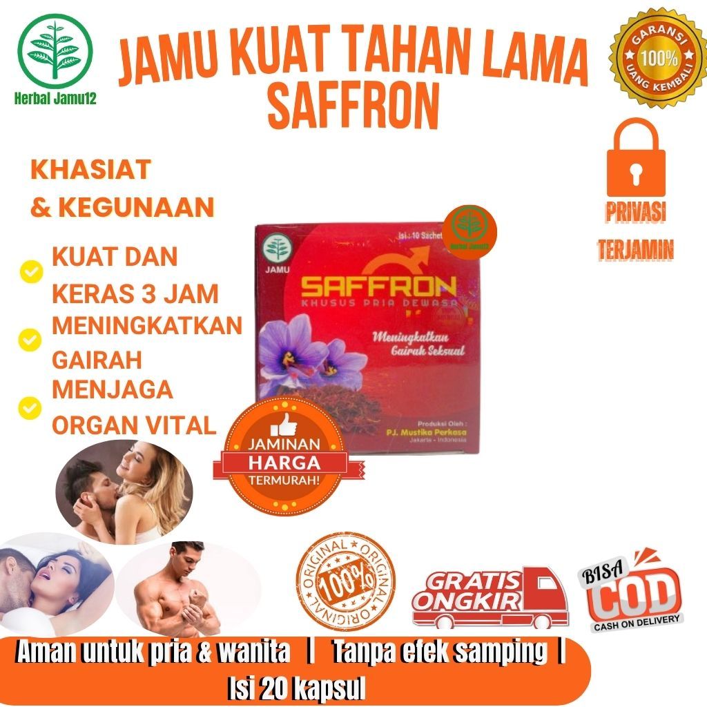 Jamu Kuat Stamina pria Tahan Lama SAFFRON