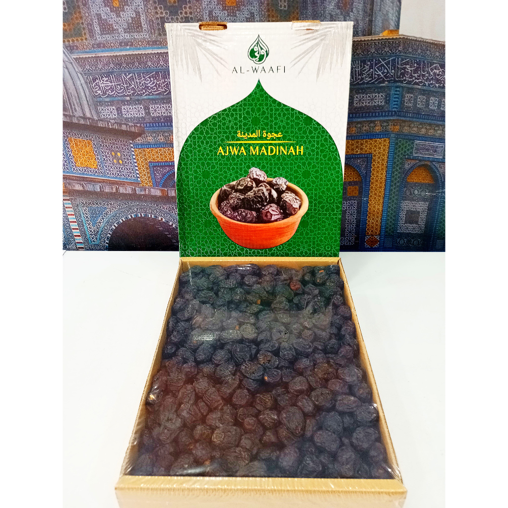 

KURMA AJWA MADINAH KEMASAN 5KG/KURMA AJWA AL WAAFI SAUDI ARABIA/ARAB SAUDI KEMASAN 5 KG KURMA AJWA