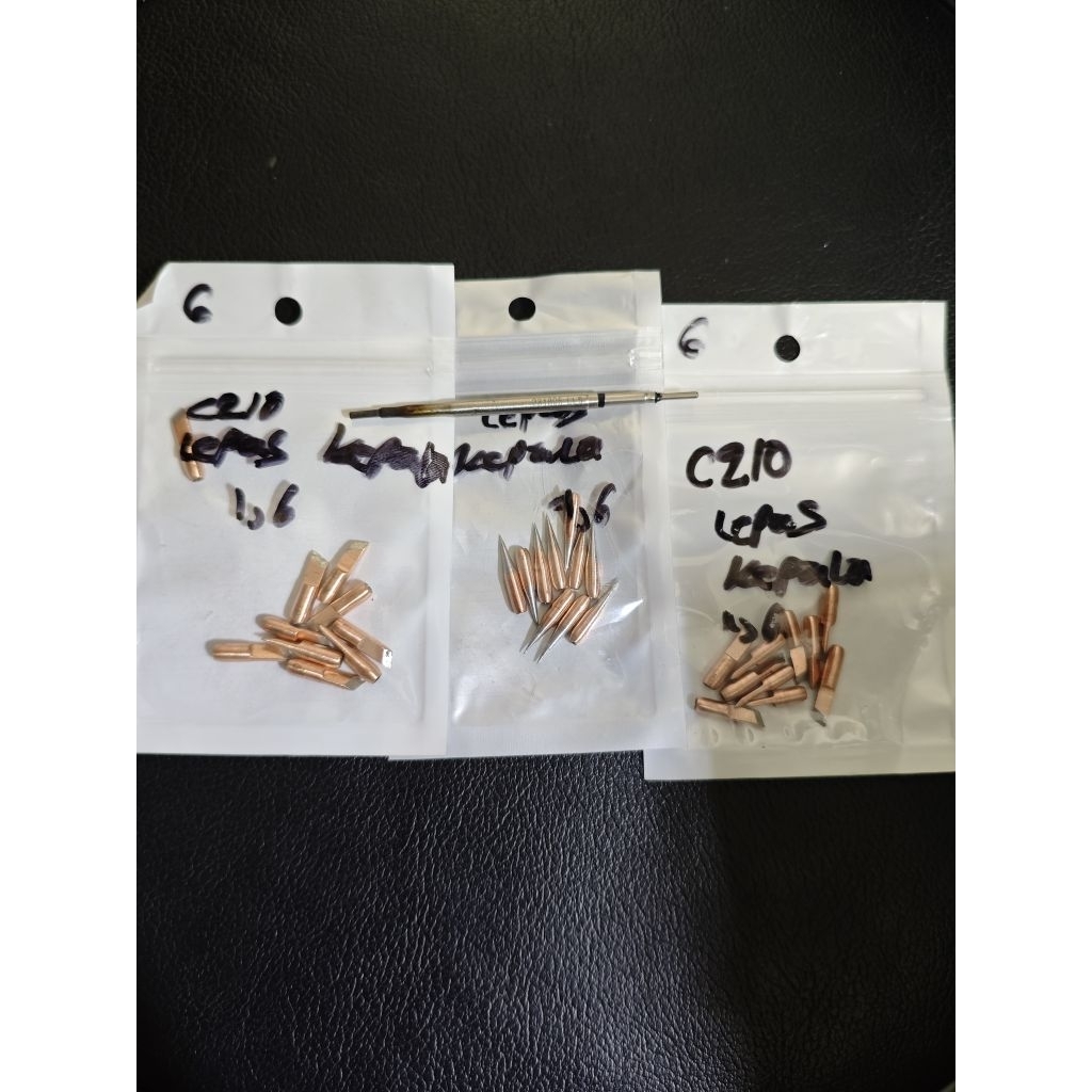 isi 7pcs Mata Solder B370 untuk elemen solder C210 LEPAS KEPALA