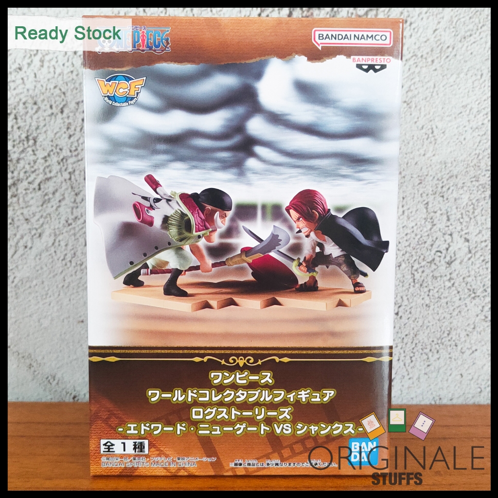 WCF One Piece Log Stories Edward Newgate Shirohige vs Shanks Figure Japver Original