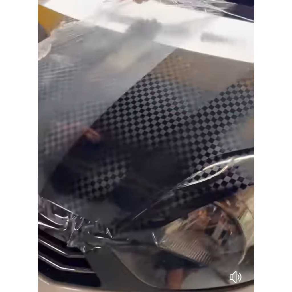 STICKER KARBON SPREAD TOW PET SUPER GLOSSY UNTUK KAP MOBIL TAHAN PANAS LEBAR 152CM