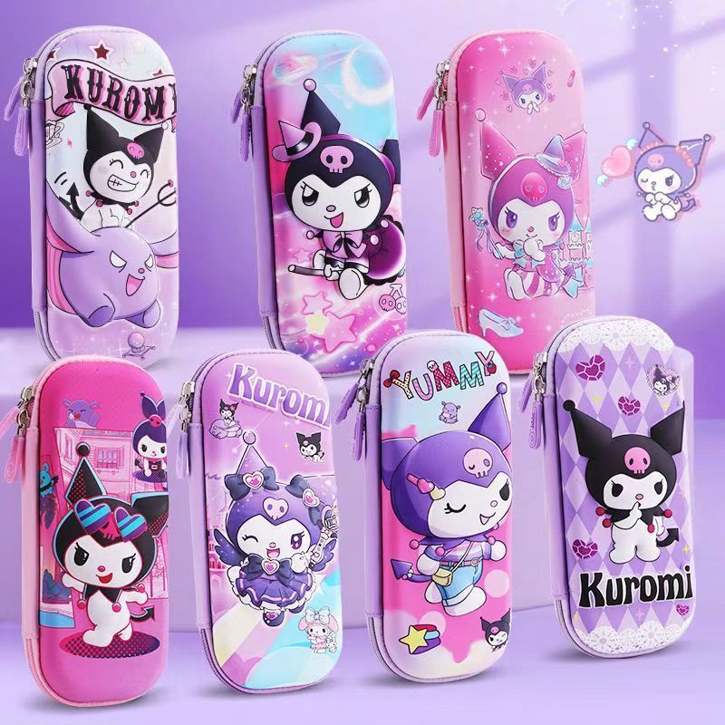

Kotak Pensil 3D Karakter Kuromi Labubu Pouch Pensil 3 Dimensi Lucu Anak Sekolah
