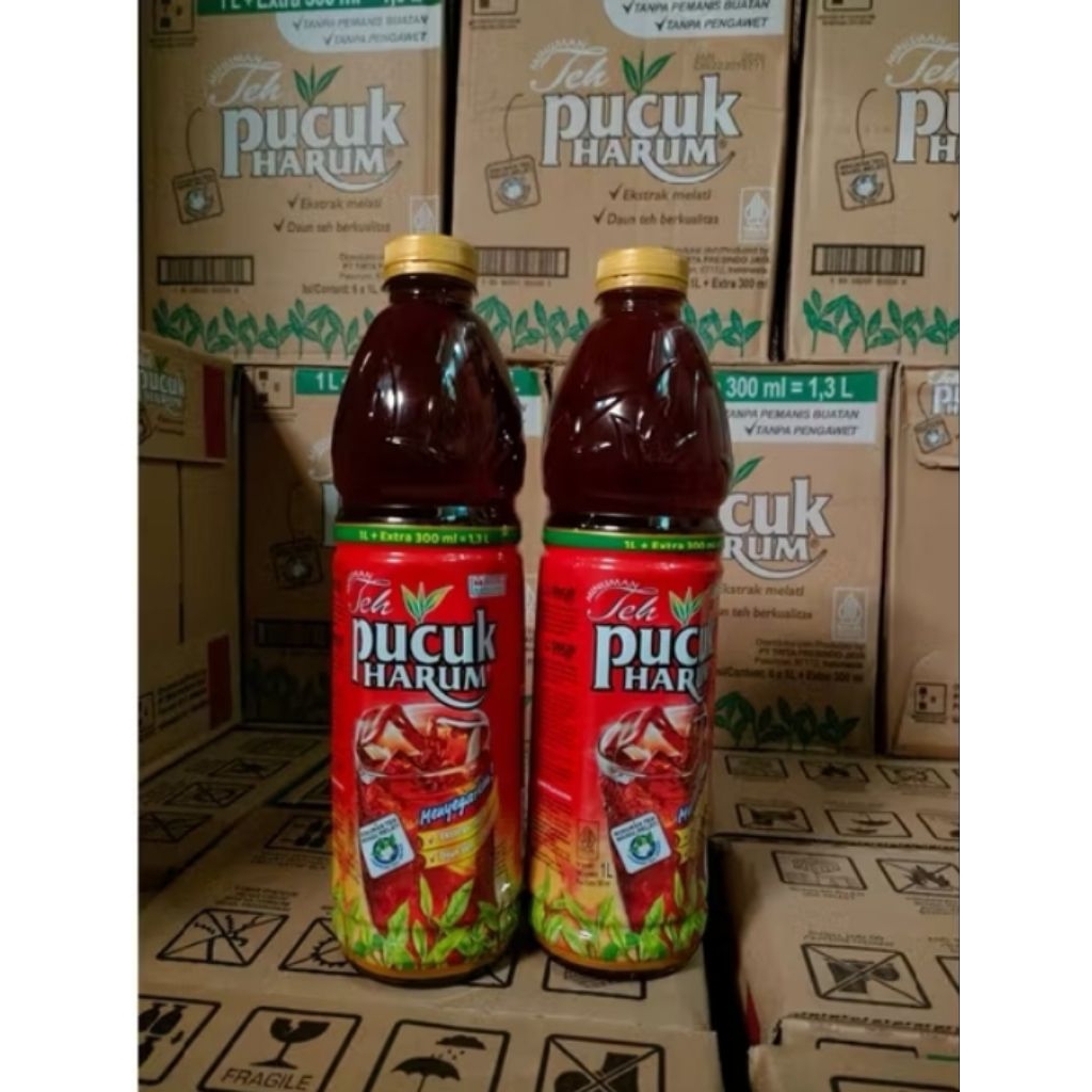 

Pucuk Teh Melati 1L + 300ml ( 1,3L) 1 Dus isi 6 botol