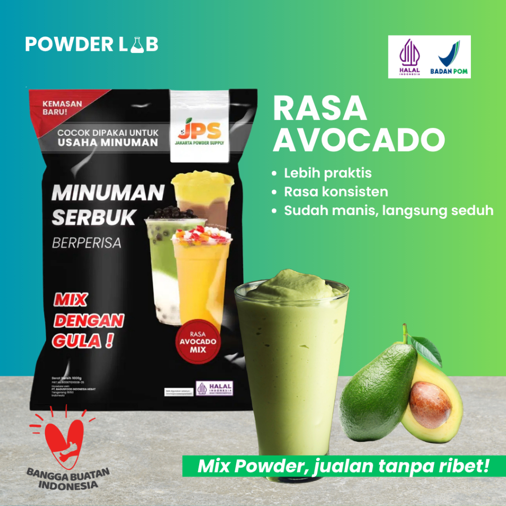 

Bubuk Minuman JPS Mix Rasa Avocado 1 KG - Powder Drink Premium Mix