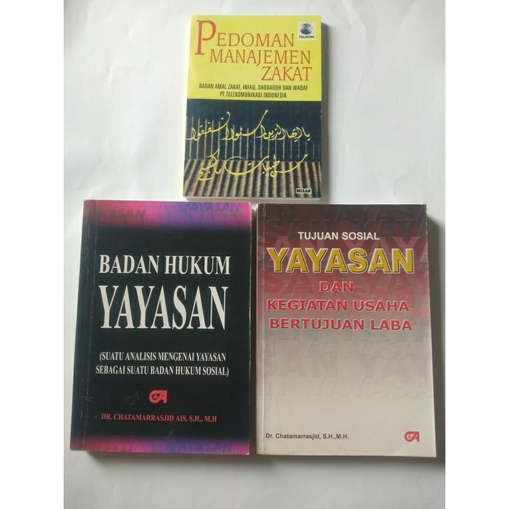 Buku Paket Badan Hukum Yayasan dan Zakat Referensi Buku Terlengkap Cocok Untuk Mahasiswa Dosen Serta