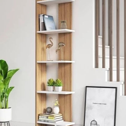 Rack Rak Tempat Buku Vas Bunga Pajangan Rak Dekorasi Sudut Ruang Rumah Estetik Serbaguna