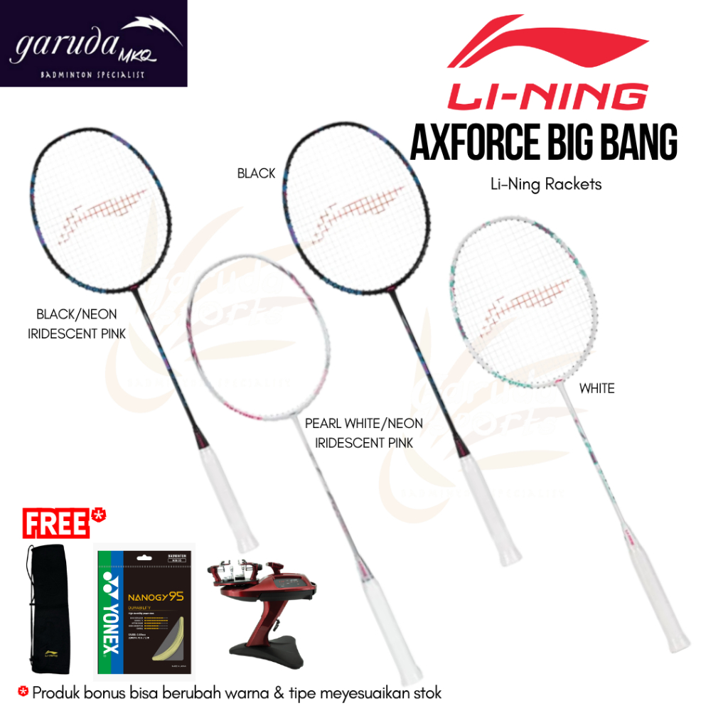 RAKET BADMINTON LINING Axforce Big Bang / LI-NING Axforce Big Bang / Li-Ning Rackets / Raket Bulu Ta