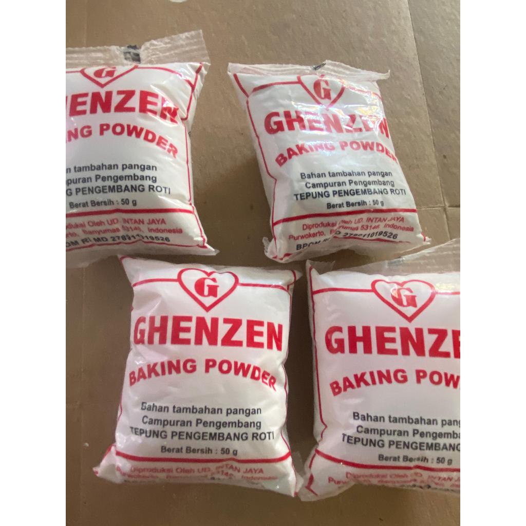 

Baking Powder Cap Ghenzen 50g Sudah BPOM Mutu terjamin