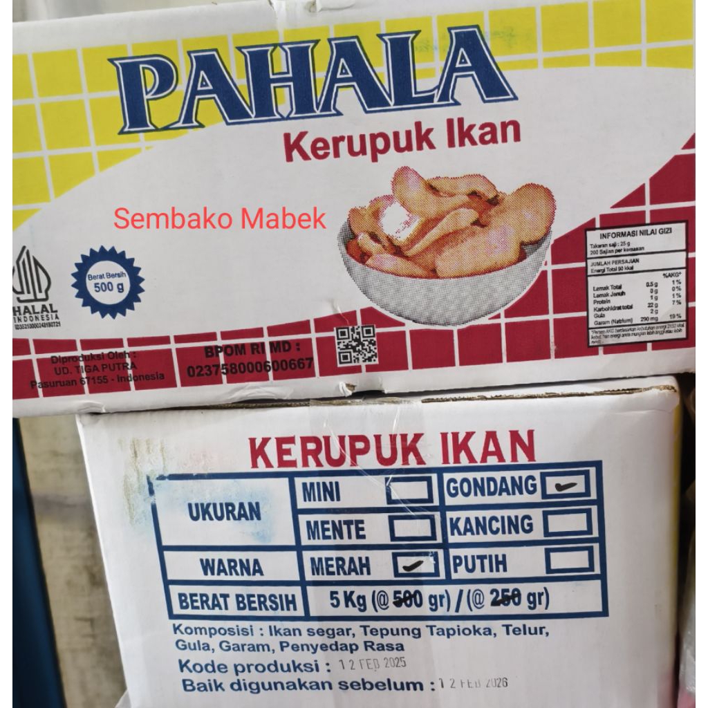 

Kerupuk Ikan Kiloan / Krupuk Udang Pahala 500g 1000g