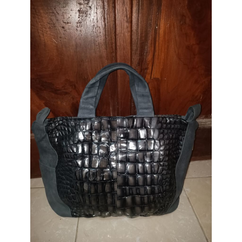 tas preloved kulas brand kulit buaya asli