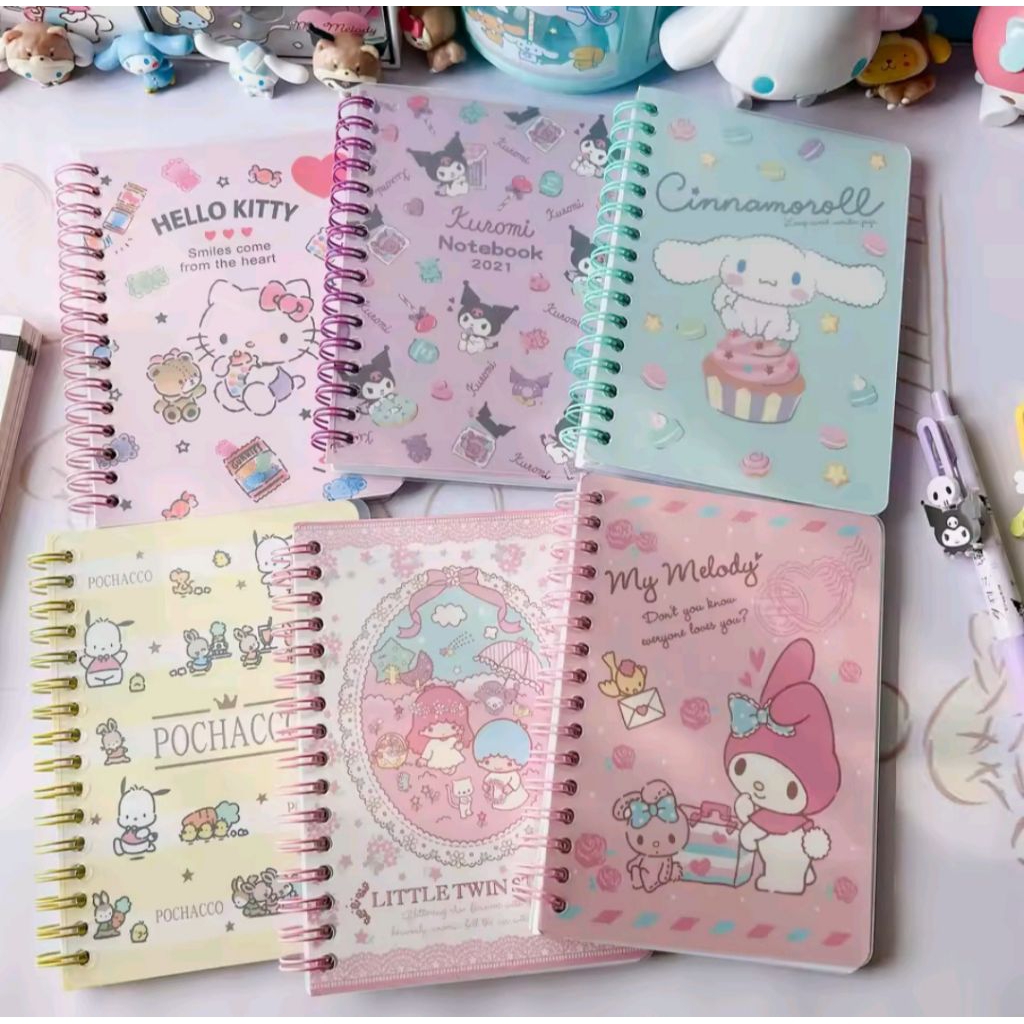 

Memo / notebook ring cinnamoroll melody isi 60 lbr uk 10x14. 5