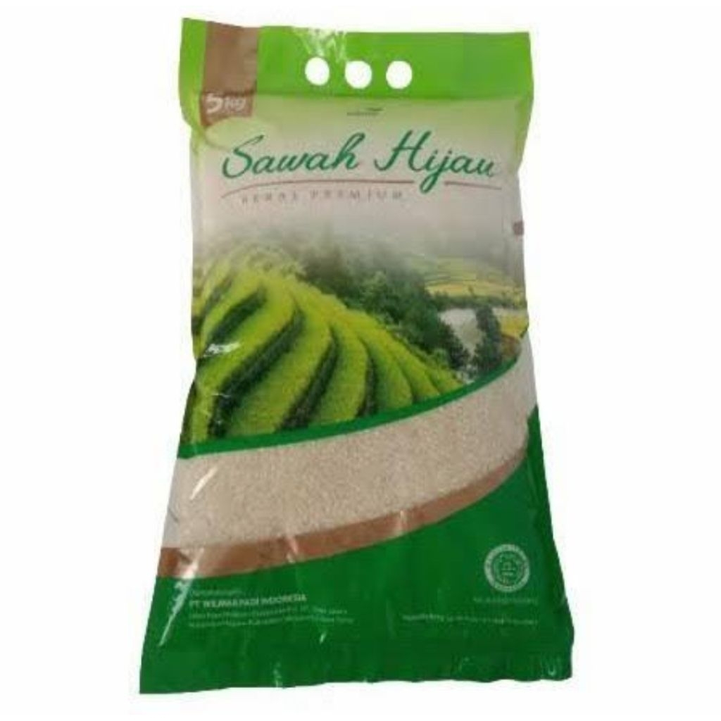 Beras Premium Sawah Hijau 5 Kg - Sania 5 Kg - Sawah Panen 5 Kg