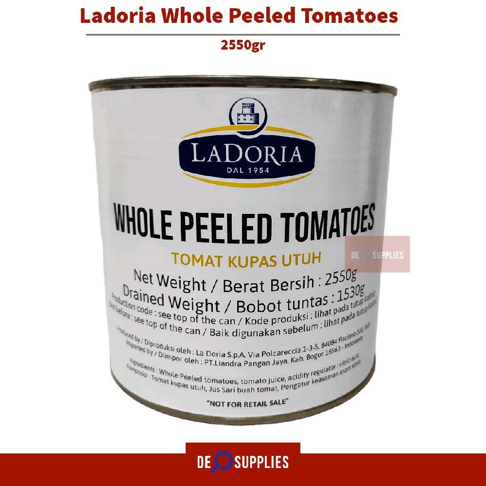 

Ladoria Peeled Tomatoes 2.5kg Italy Whole Tomato Tomat Pizza Premium