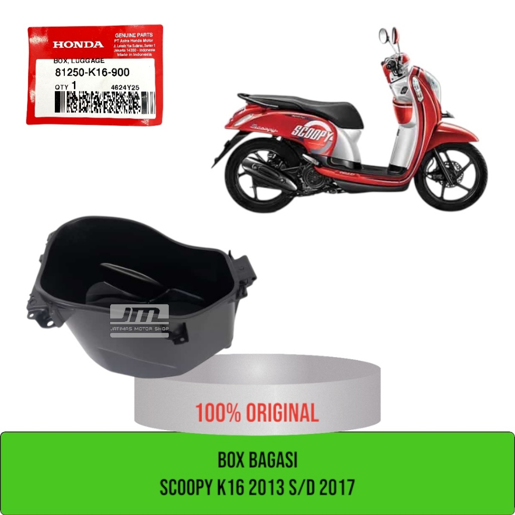 Box bagasi scoopy k16 2013 s/d 2017 81250-K16-900