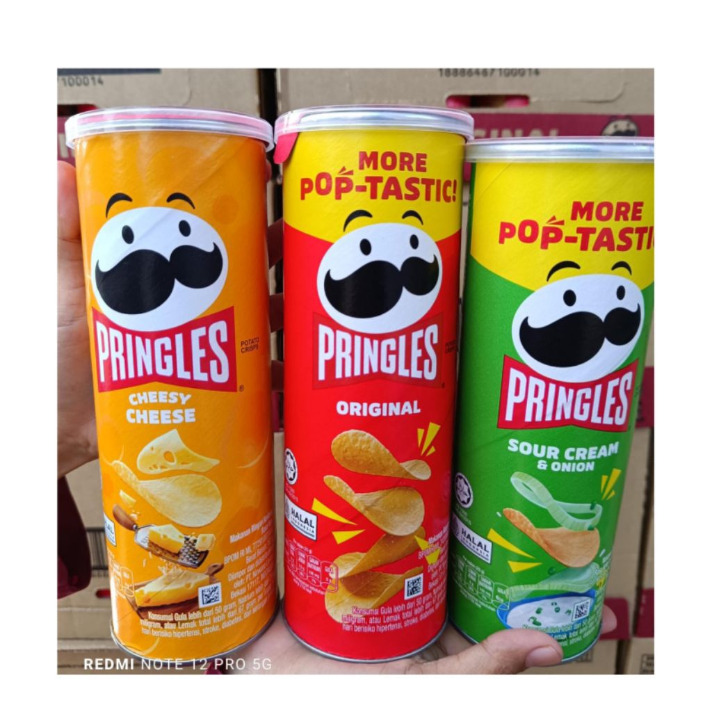 

2 Pcs Pringles Potato Chips 102gr