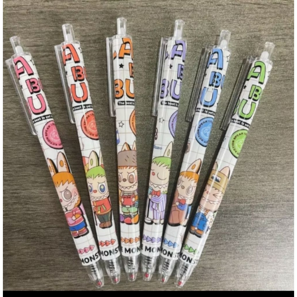 

(2 PCS) Pulpen gel cetek labubu Bolpen sanrio capy lucu
