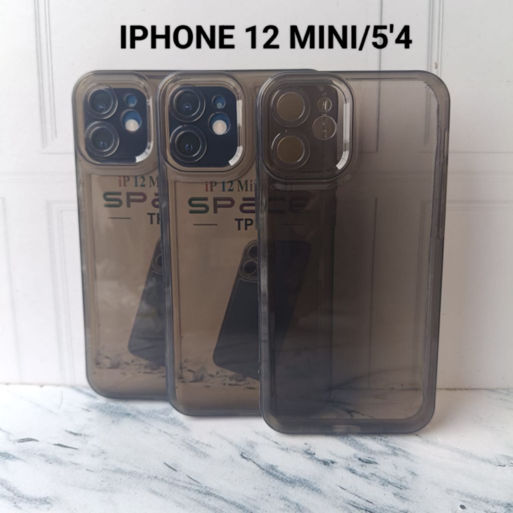 Soft Case Original  iPhone 12 mini Space transparan Protect Camera original