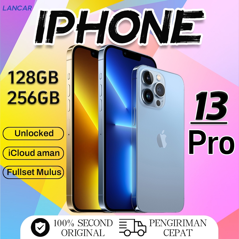 iPhone 13 Pro 128GB 256GB Second Fullset No Minus LCD Original No Refurb Sinyal All operater IP13PRO