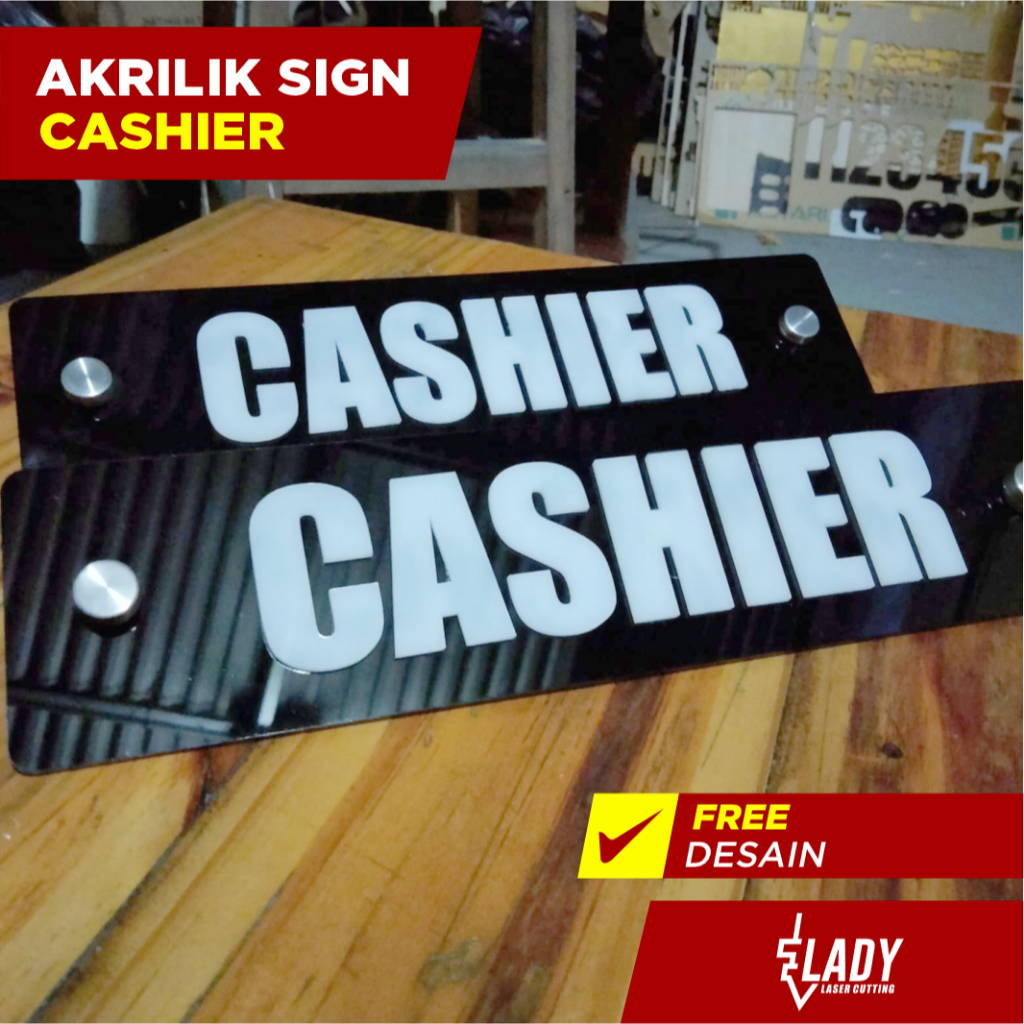 

Akrilik Sign Cashier Timbul