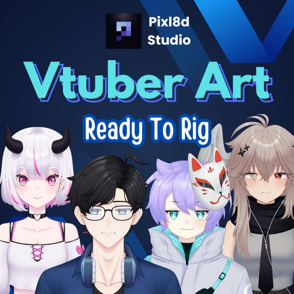 Jasa Komisi Gambar Karakter Anime Vtuber Model Live2d Ready To Rig