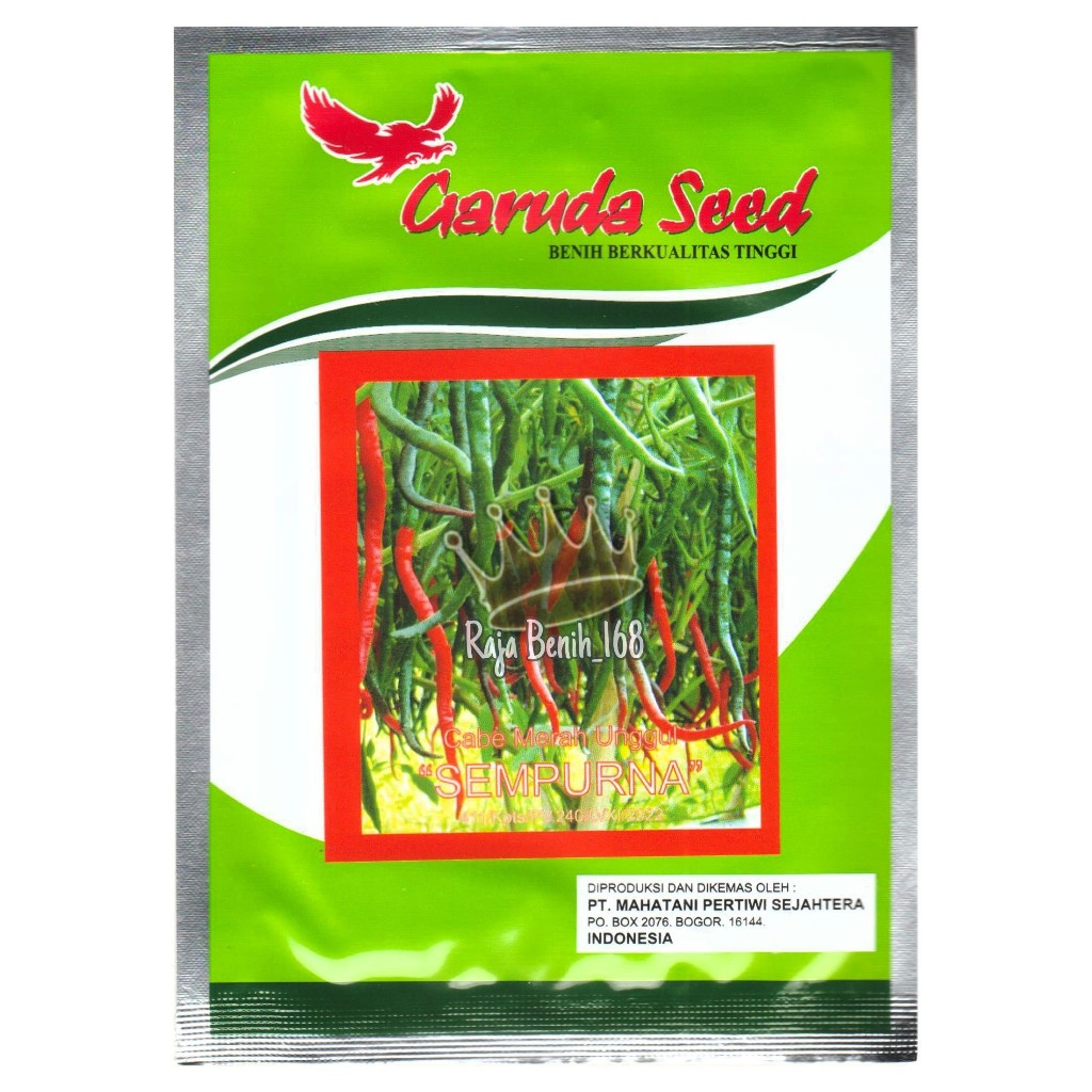 GARUDA SEED Benih Cabai Cabe Merah Keriting SAMPURNA 10 Gram