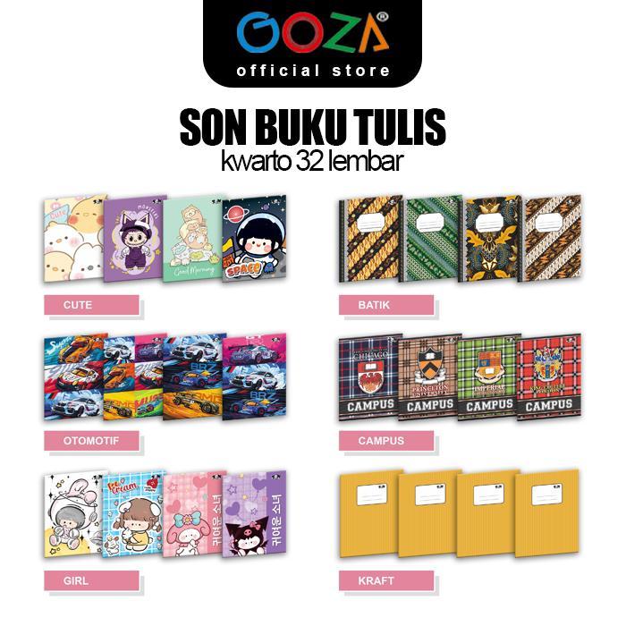 

SON BUKU TULIS 32L, 1 PACK ISI 10 PCS