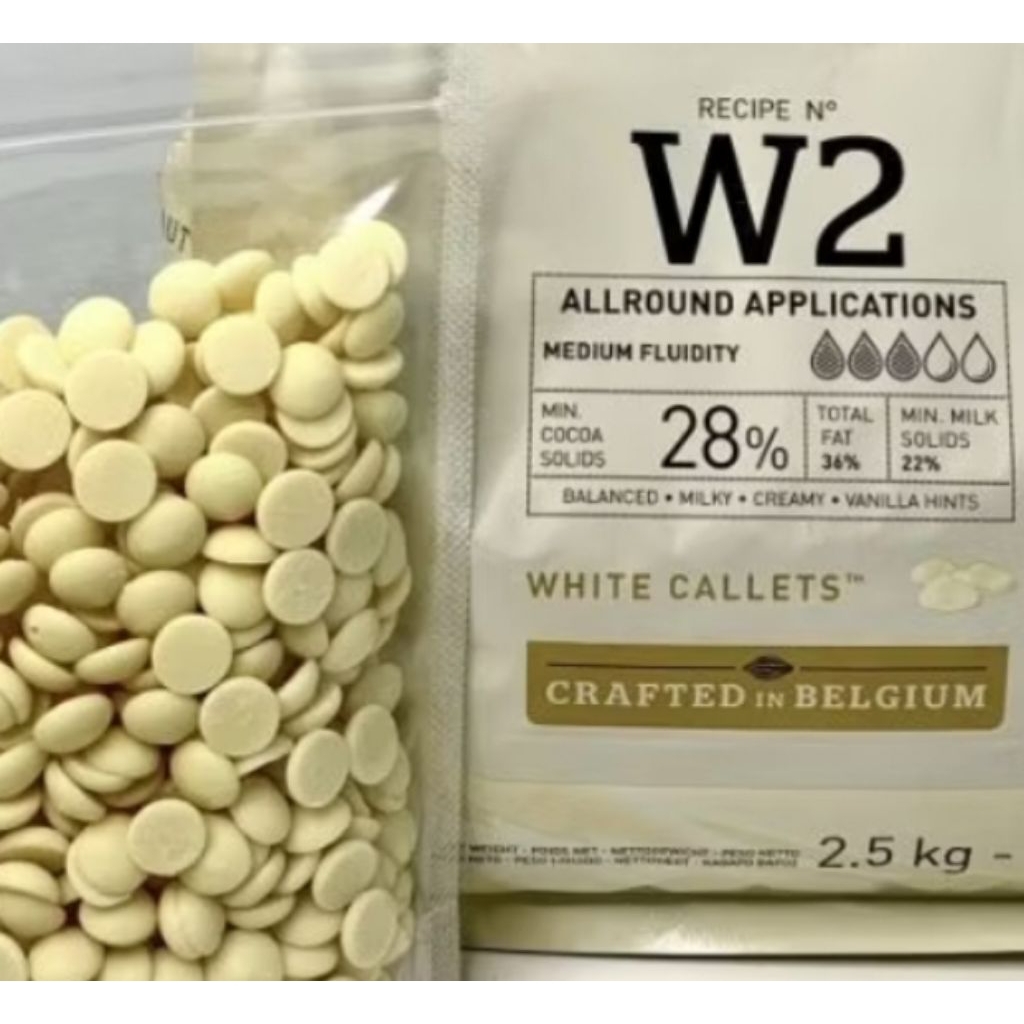 

Callebaut white couverture putih 100gr