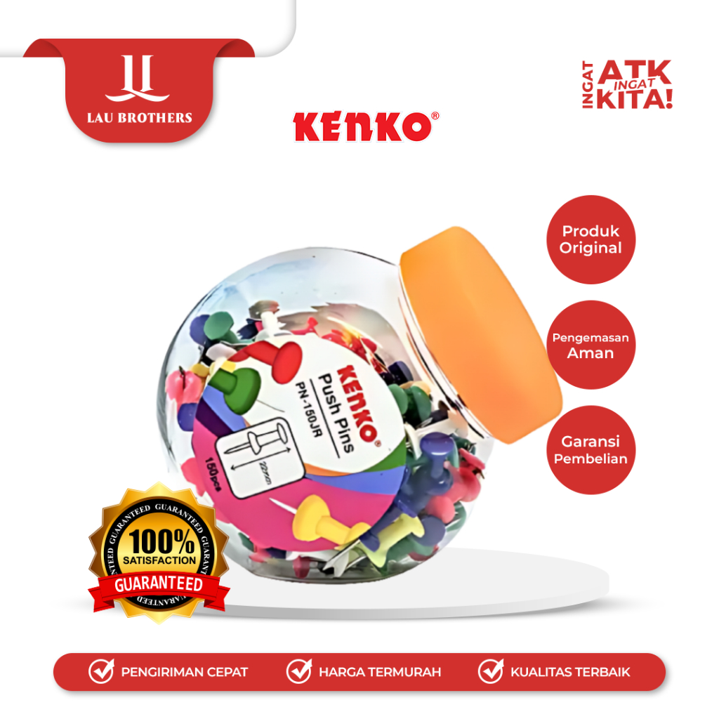 

KENKO PUSH PIN PN-150JR (1TOPLES/ 150PCS)