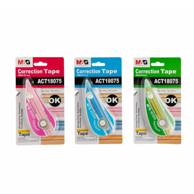 

M&G CORRECTION TAPE ACT18075 6M X 5MM COLOUR