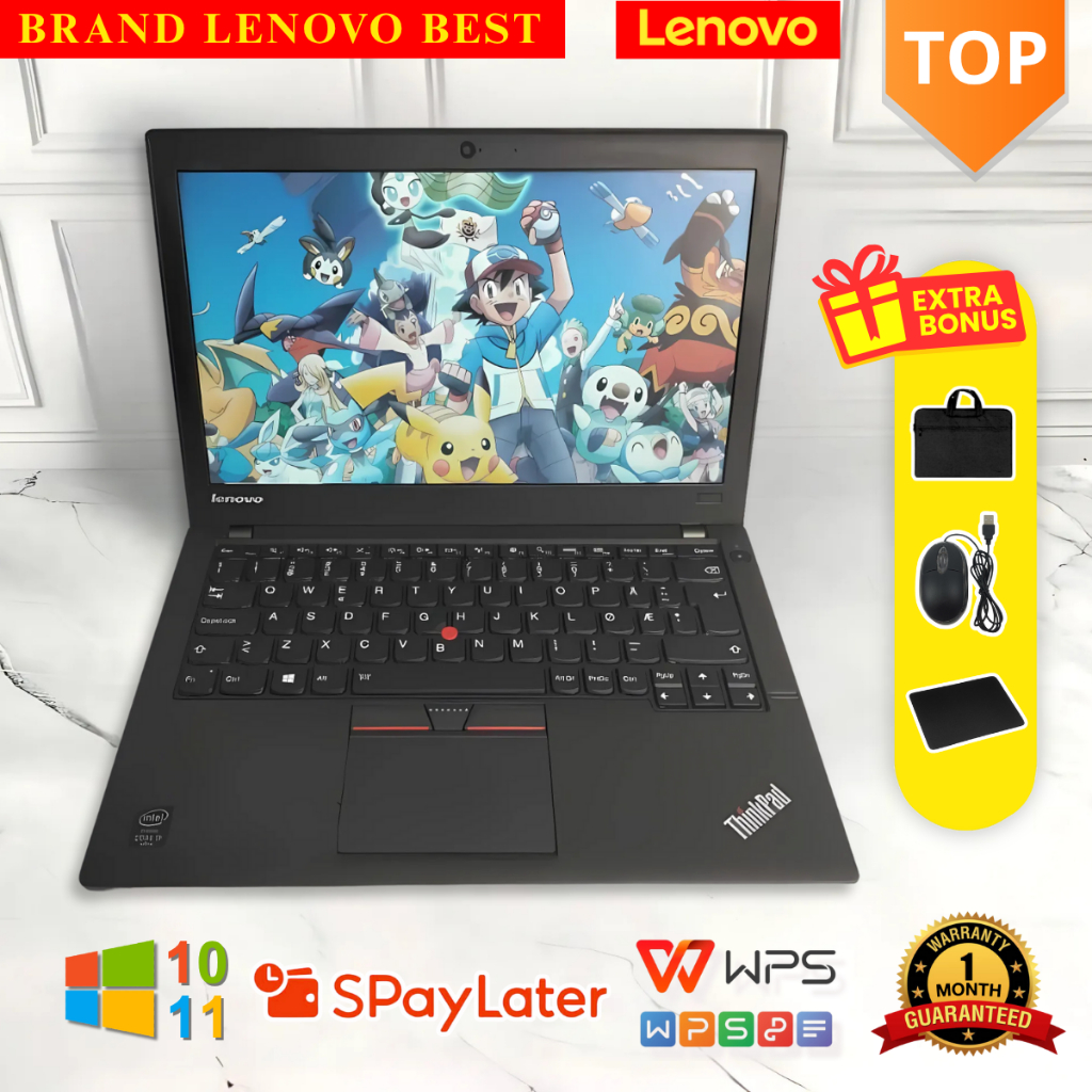 Laptop Lenovo Thinkpad X250 Core i3/i5/i7 GEN 5  Layar 12,5 Inch Murah dan bergaransi
