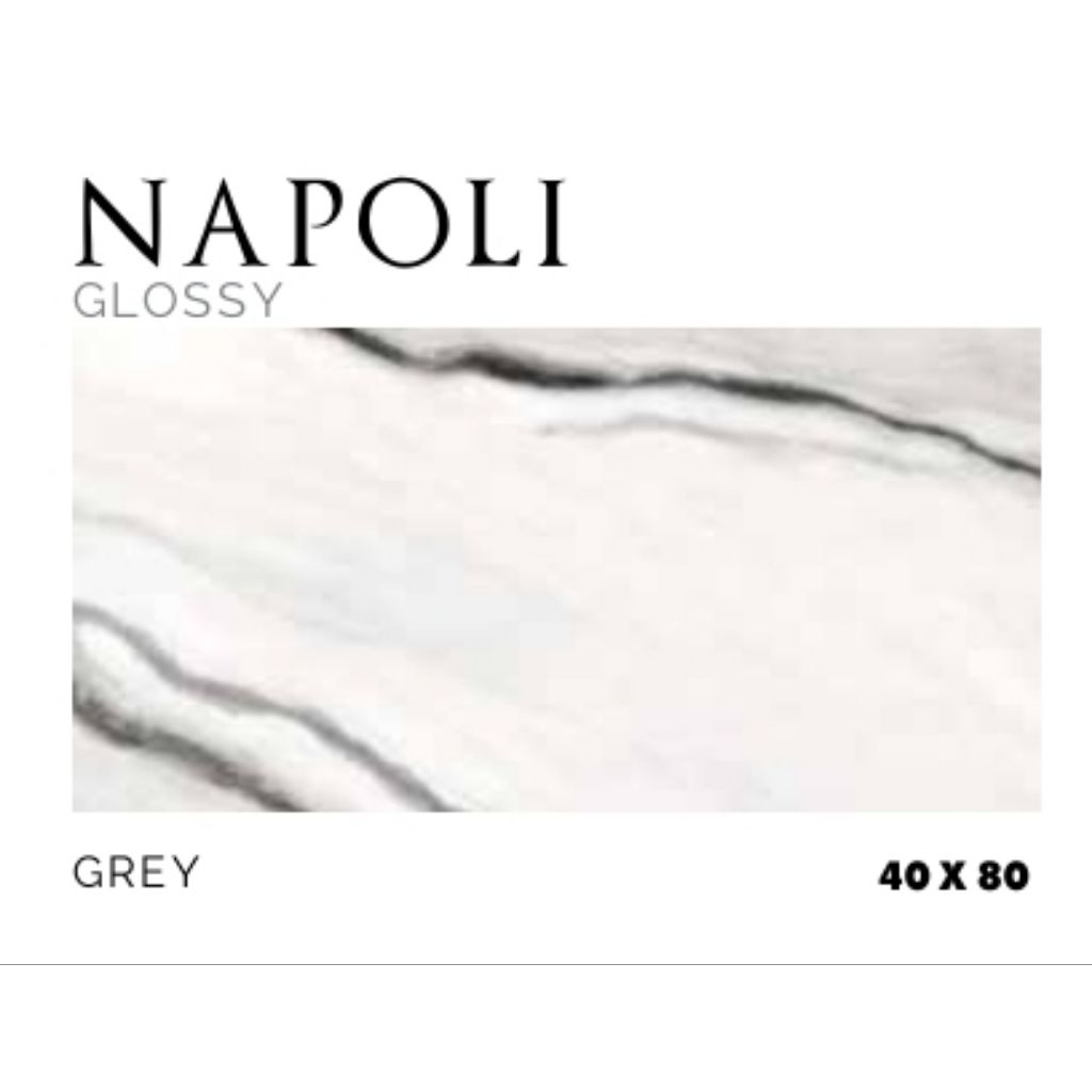 KERAMIK MEREK PLATINUM TYPE NAPOLI GREY UKURAN 40X80 GLOSSY