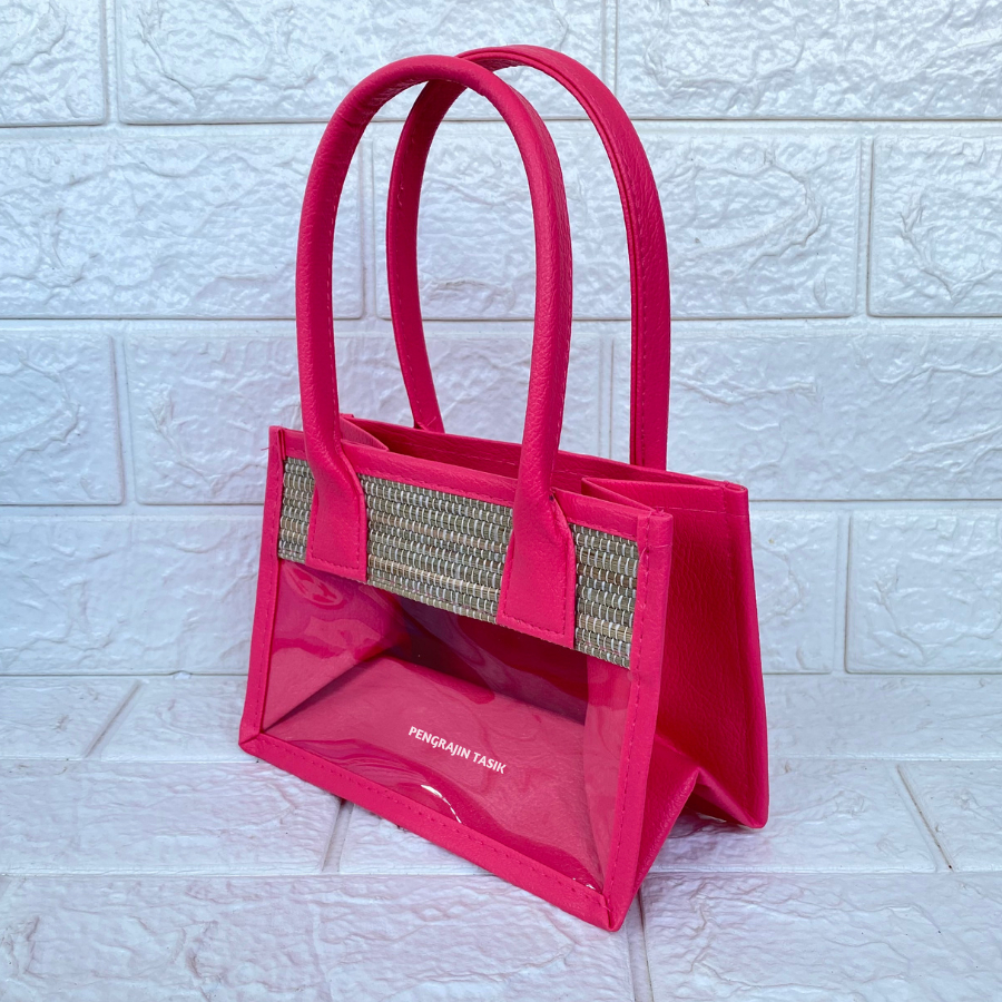 

Tas Hampers (Pink) Untuk 2 Toples Silinder Tas Parcel Mendong Mika