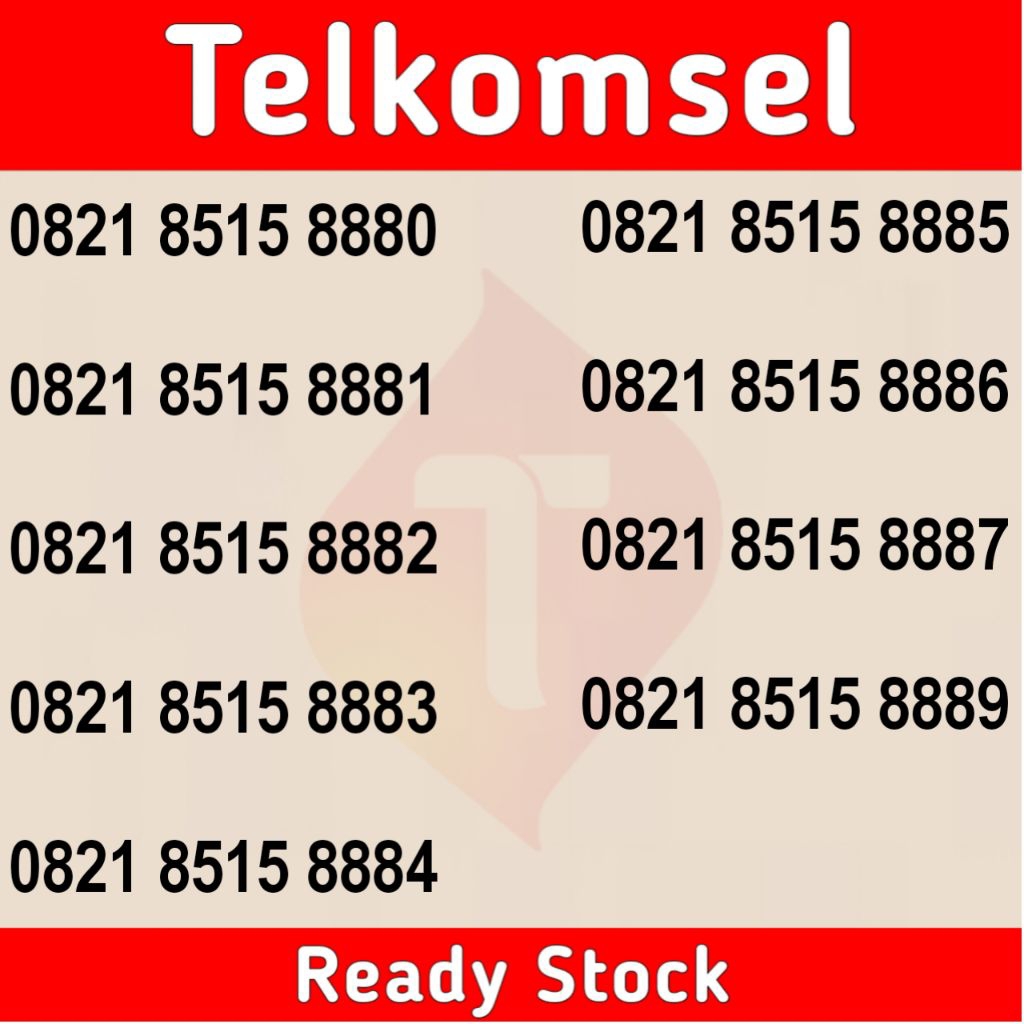 NOCAN TELKOMSEL SIMPATI CANTIK 8880 88881 8882 8883 8884 8885 8886 8887 8889
