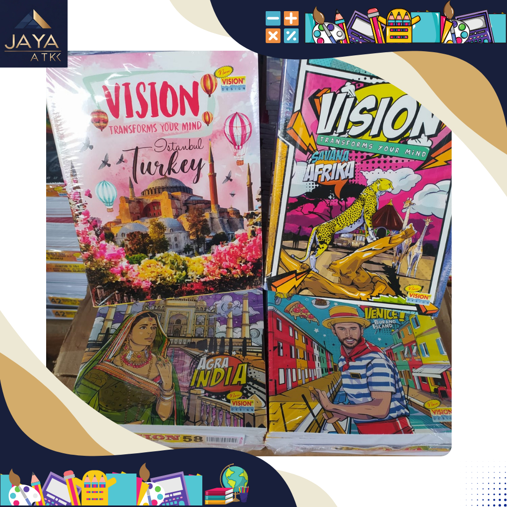 

[PAK] Buku tulis vision isi 32/38/58 lembar (10 pcs)