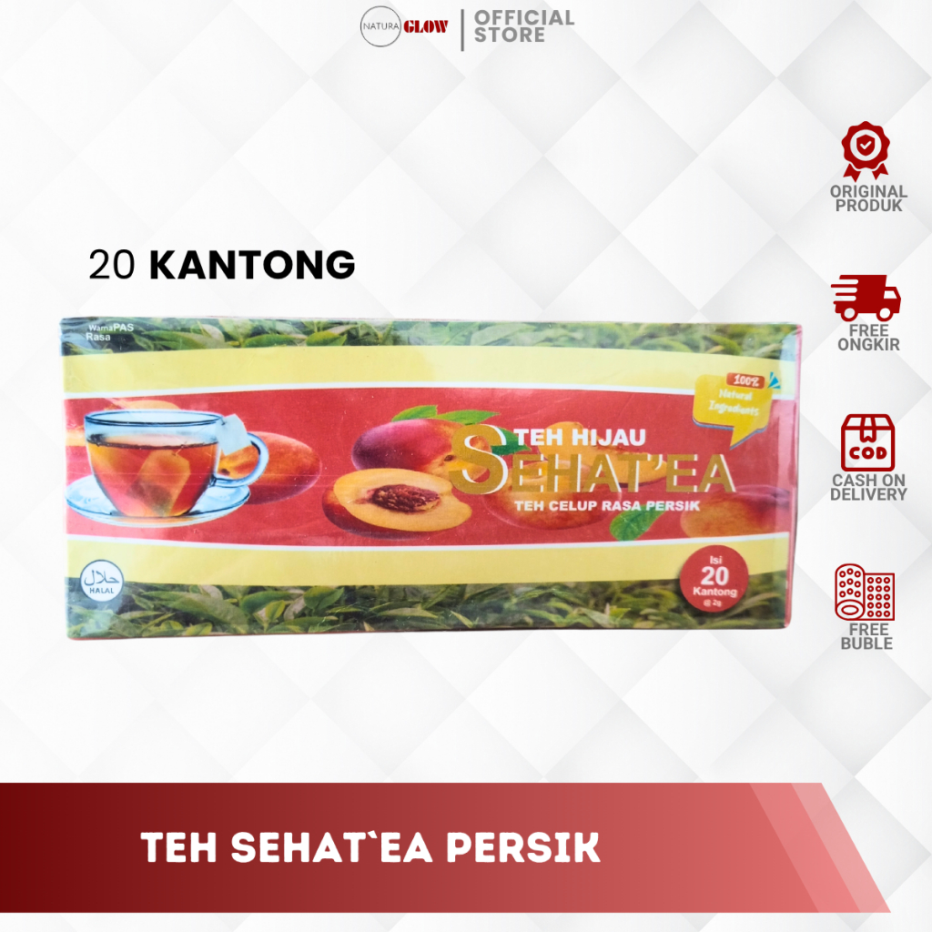 

Teh Hijau SEHAT'EA Rasa Persik isi 20 kantong Alifa Rahasia Alami untuk Kesehatan dan Kebugaran