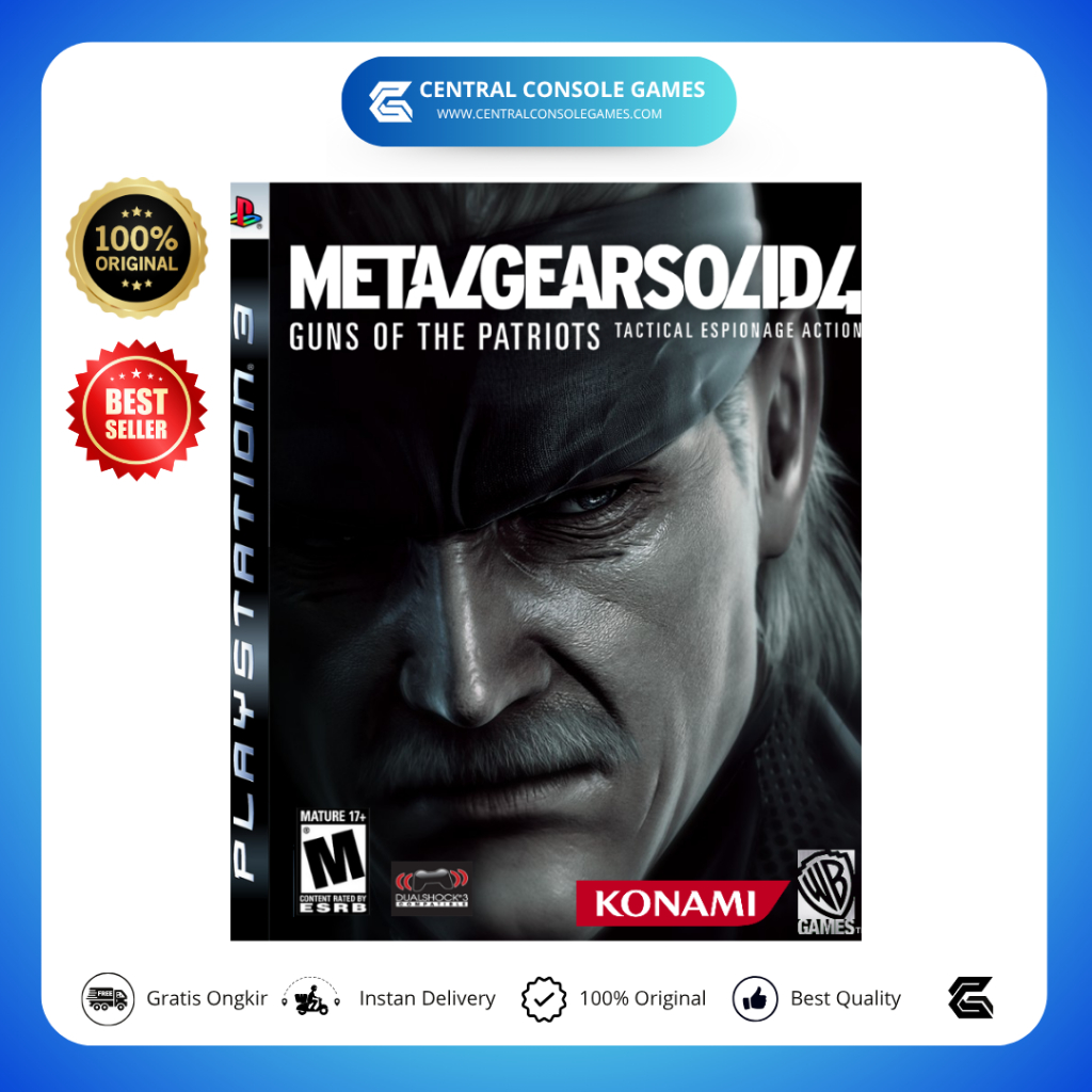 BD Kaset PS3 Metal Gear Solid 4