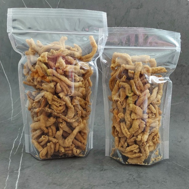 

Keripik Usus Ayam Crispy 100gr Morang Moreng - Kripsus Krispi, Snack Kriuk Renyah