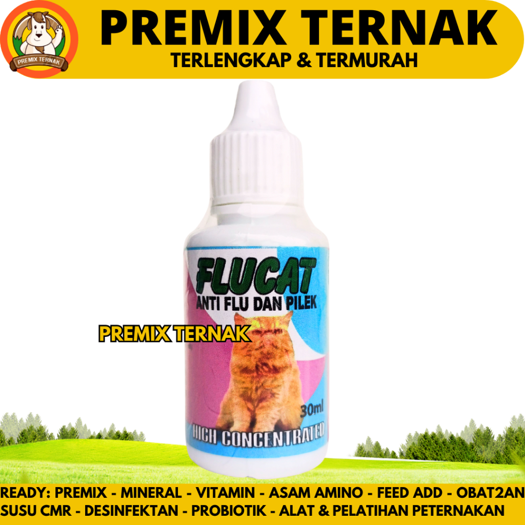 FLU CAT 30 ml - Obat Batuk Pilek untuk Kucing - Anti Flu dan Pilek Kucing