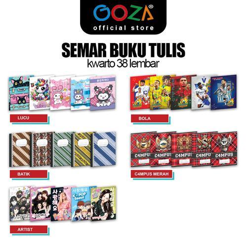 

SEMAR BUKU TULIS 38L, 1 PACK ISI 10 PCS