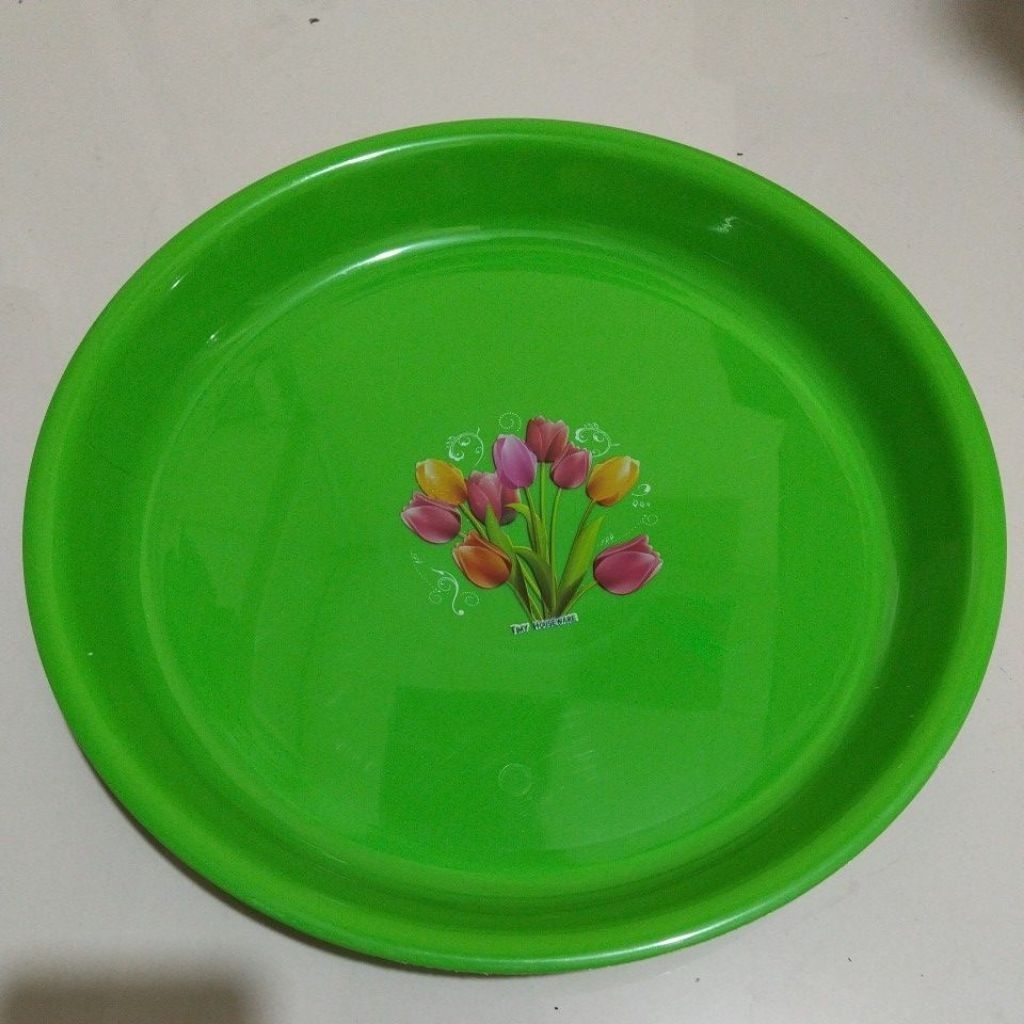 Nampan Plastik Motif Bunga NP 01 | Nampan Warna | Nampan Murah | Nampan Bagus