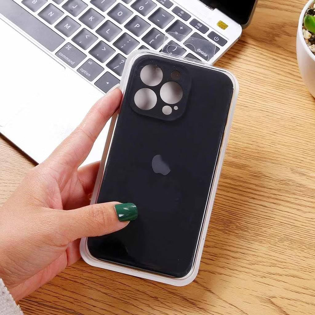 [ PROTEK ] Silicon Case Anti Noda BLACK Edition Lapisan Kain Microfiber Anti Jamur Iphone 7 8 X Xs X