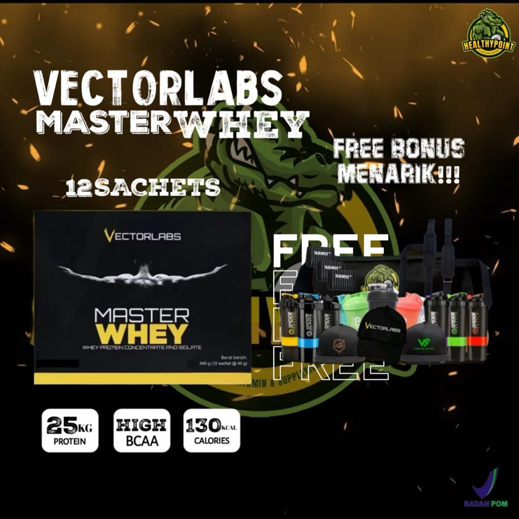 Vectorlabs Master Whey Sachet Isolate whey Protein Blend 1 Serving Iso Matrix