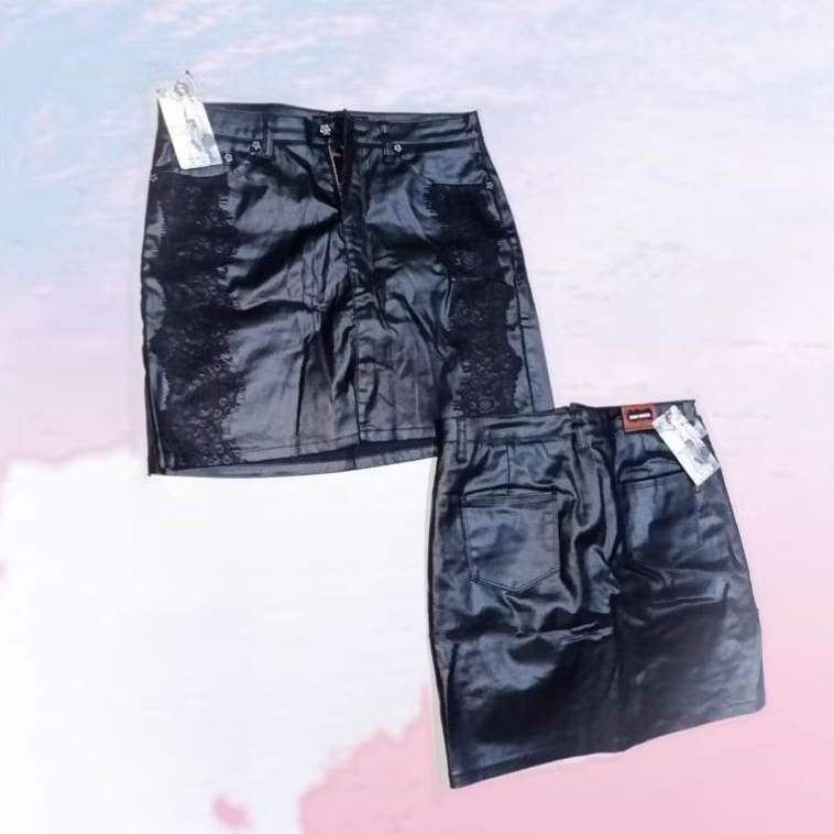 rok celana pendek kulit dewasa, celana rok kulit dewasa, celana rok kulit ukuran 31 & 31