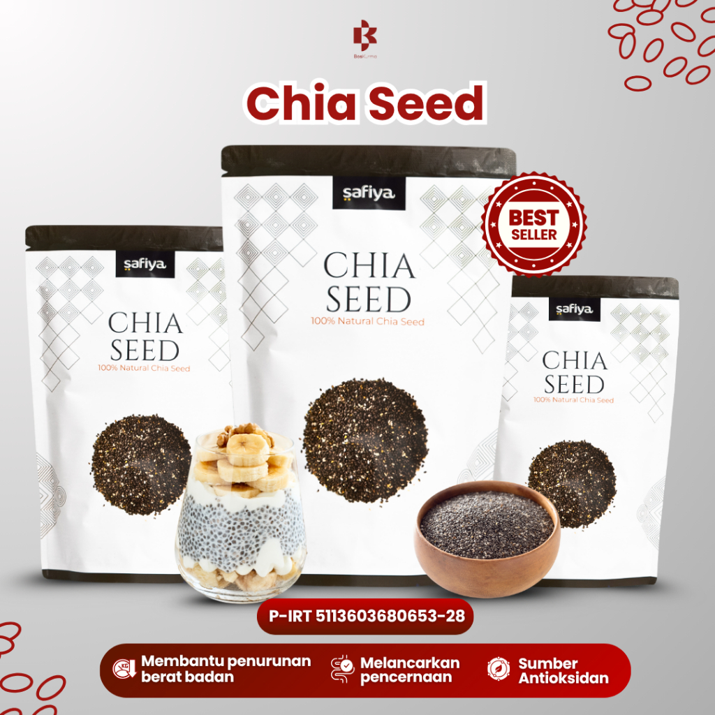 

Chia Seed 1 Kg Safiya Chiaseed Organik Original