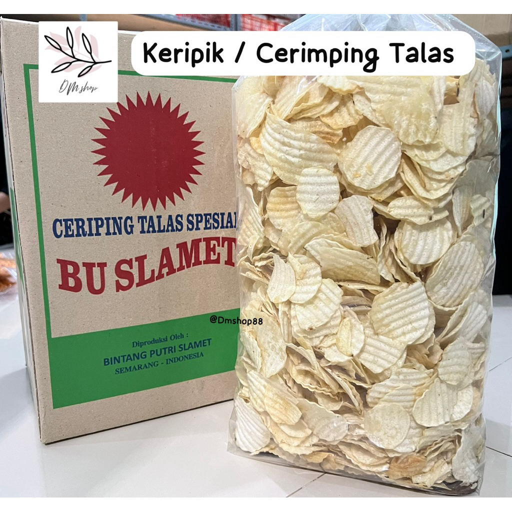 

KERIPIK SNACK CERIMPING TALAS ORIGINAL BU SLAMET 250 GRAM