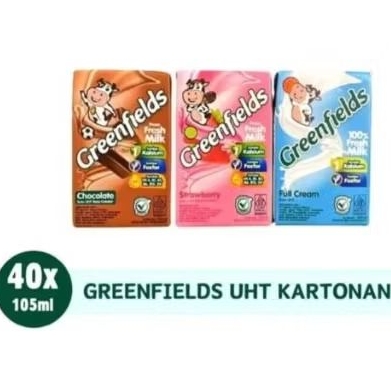 

Greenfields susu UHT rasa stroberi 105ml isi 40