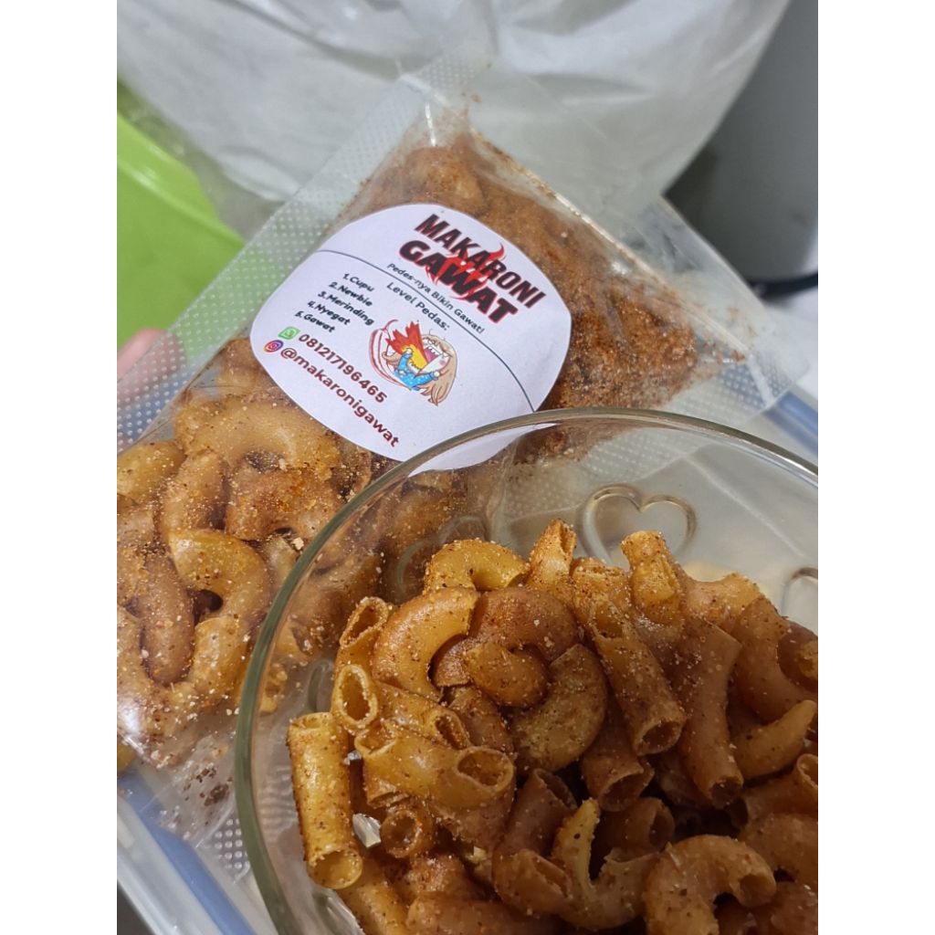 

Snack Makaroni Bantet Kering Bisa Pilih Rasa dan Level Pedas – Makaroni Gawat Bikin Nagih!